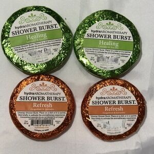 Shower Burst Lot Of 4 hydraAROMATHERAPY Healing Lavender And Tea Tree Refresh